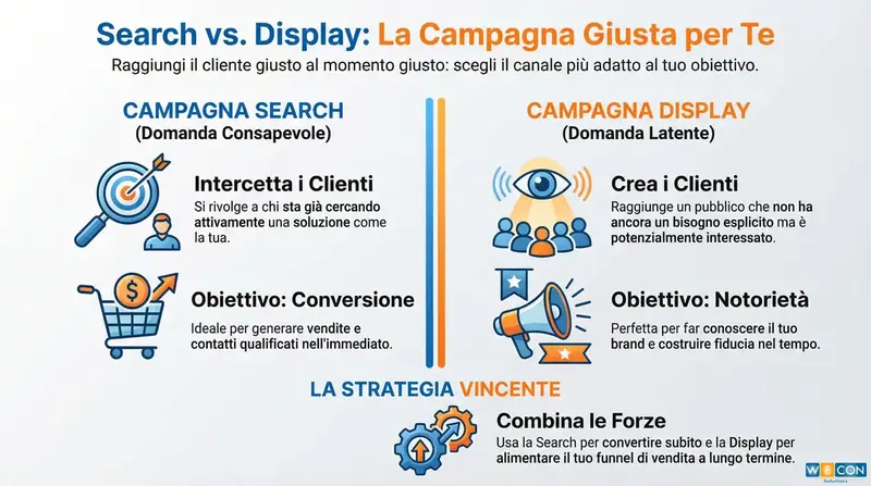 infografica: search vs display